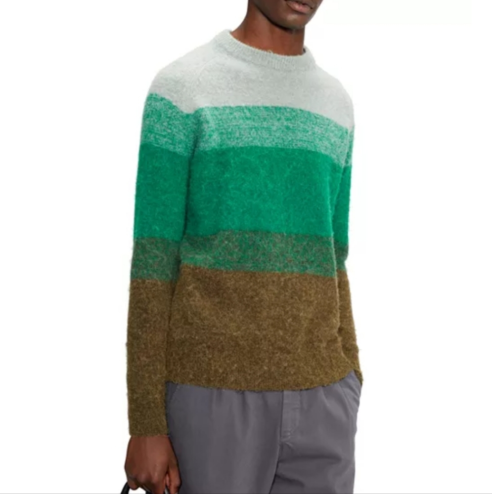 Ted Baker Rydal Ombre Stripe Crewneck Sweater Size 3XL